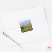 Windingelende Weg Vierkante Sticker (Envelop)
