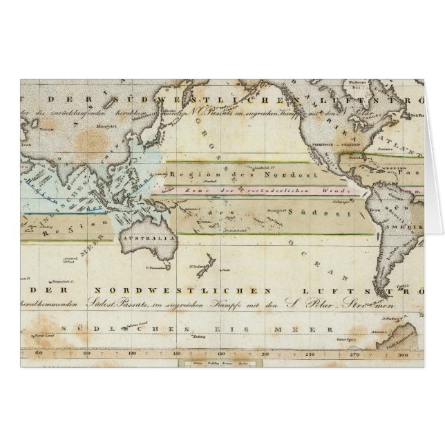 Windkaart van de aarde (Voorkant Horizontaal)