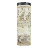 Windkaart van de aarde thermosbeker (Achterkant)