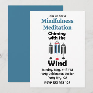 Windklokken die klinken met de Wind Meditatie Kaart