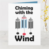 Windklokken Ontwerp Klinkend met de Wind Kaart (Gele Bloem)