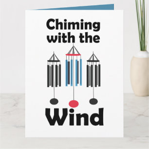 Windklokken Ontwerp Klinkend met de Wind Kaart