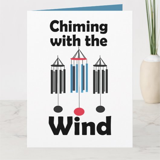 Windklokken Ontwerp Klinkend met de Wind Kaart (Voorkant)