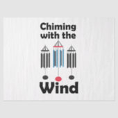 Windklokontwerp dat klingelt met de windmuziek tissuepapier (Voorkant)