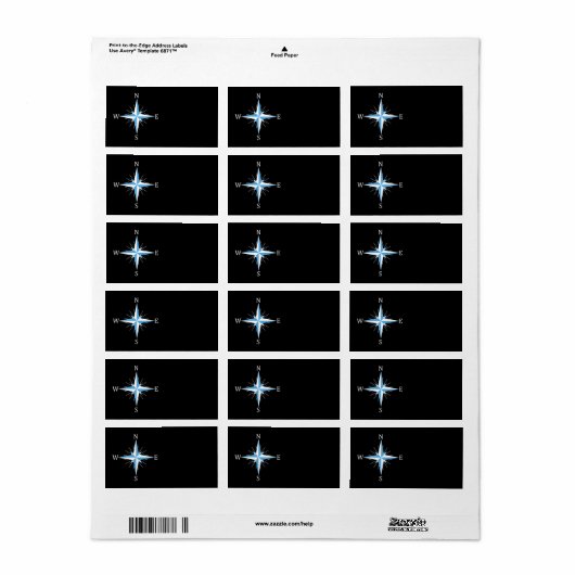 Windkompas Etiket (Full Sheet)