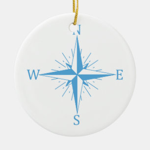 Windkompas Keramisch Ornament