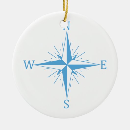 Windkompas Keramisch Ornament (Voorkant)