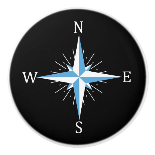 Windkompas Keramische Knop (Voorkant)