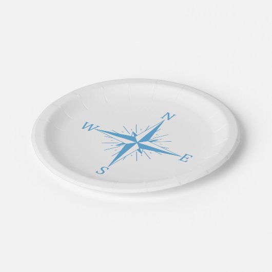 Windkompas Papieren Bordje (Gekanteld)
