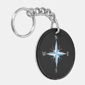 Windkompas Sleutelhanger (Voorkant Links)