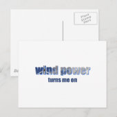 Windkracht draait. briefkaart (Voorkant / Achterkant)