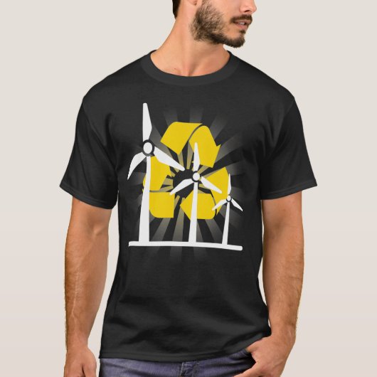Windkracht Recycling I Wind Power Wind Renewable W T-shirt (Voorkant)