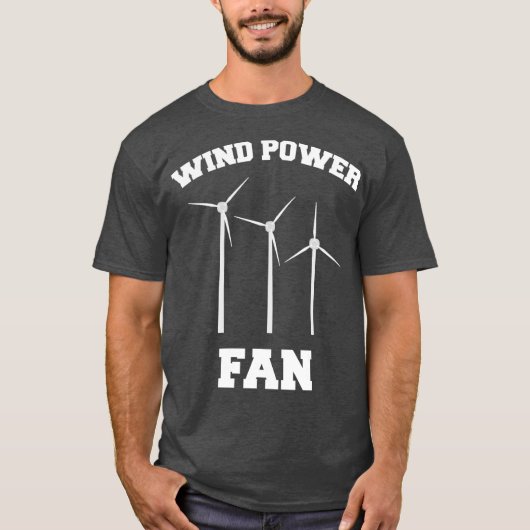 Windkrachtventilator boerderij grafisch ontwerp t-shirt (Voorkant)