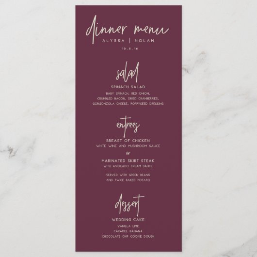 Windmenu Menu (Voorkant)