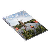 Windmill and flowers in Holland notebook Notitieboek (Rechterzijde)