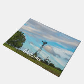 Windmill Bird Flock Deurmat (Schuin)