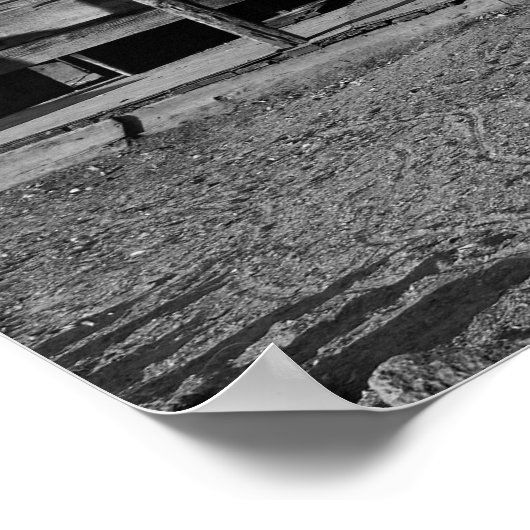  Windmill Black en White Foto Poster (Hoek)