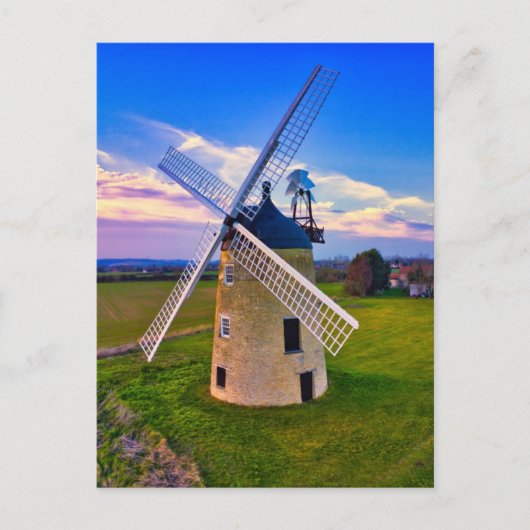 Windmill Blue Sky Briefkaart (Voorkant)