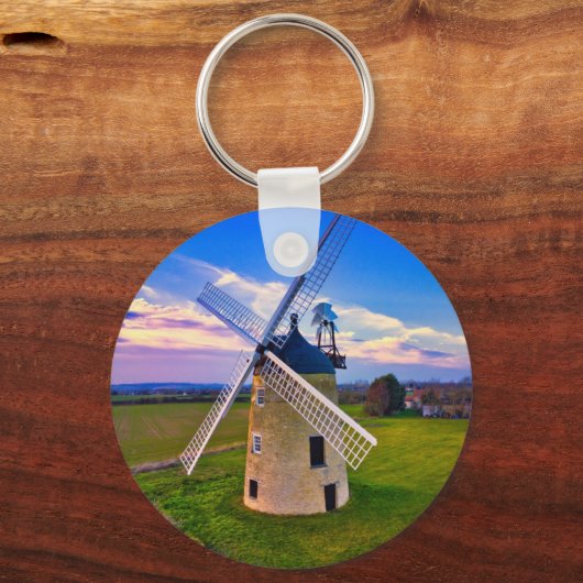 Windmill Blue Sky Sleutelhanger (Voorkant)