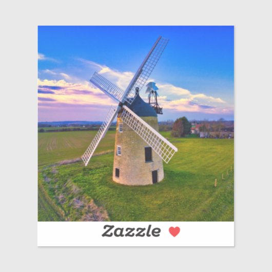 Windmill Blue Sky Sticker (Vel)