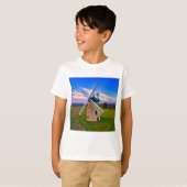 Windmill Blue Sky T-shirt (Voorkant volledig)