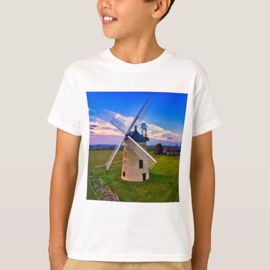 Windmill Blue Sky T-shirt (Voorkant)