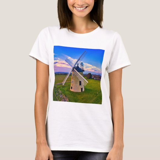 Windmill Blue Sky T-shirt (Voorkant)