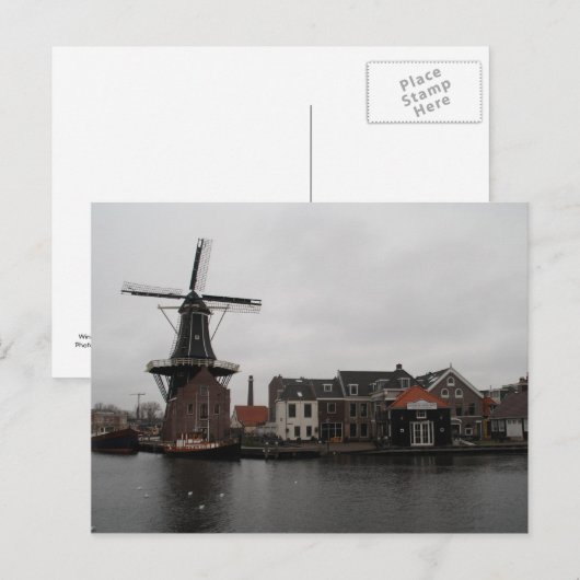 Windmill "De Adriaan", Haarlem Briefkaart (Voorkant / Achterkant)