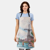 Windmill De Adriaan Haarlem Netherlands Waterverf Schort (Gedragen)