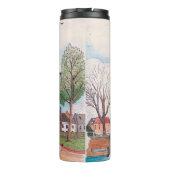 Windmill De Adriaan Haarlem Netherlands Waterverf Thermosbeker (Achterkant)