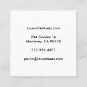 Windmill Dutch Kinderdijk Fototoerisme Vierkante Visitekaartje (Achterkant)