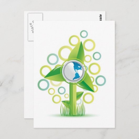 WindMill Earth Briefkaart (Voorkant / Achterkant)