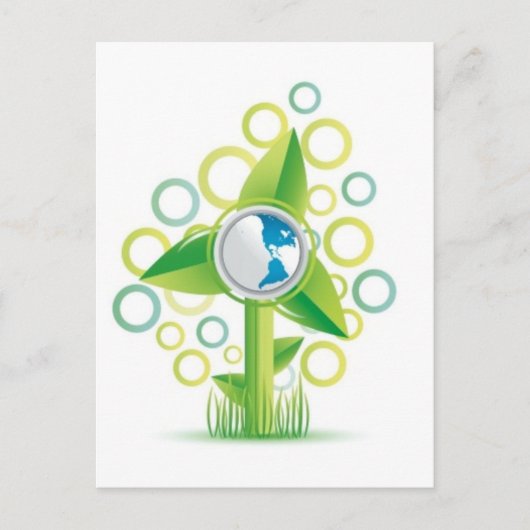 WindMill Earth Briefkaart (Voorkant)