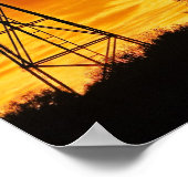 Windmill en Sunset, William Creek, Oodnadatta Poster (Hoek)