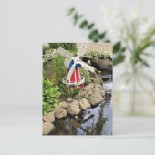 Windmill Garden Decor Briefkaart (Staand voorkant)