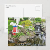 Windmill Garden Decor Briefkaart (Voorkant / Achterkant)