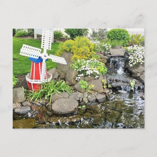 Windmill Garden Decor Briefkaart (Voorkant)