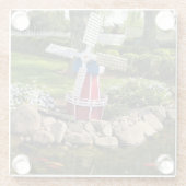 Windmill Garden Decor Glazen Onderzetter (Achterkant)