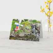 Windmill Garden Decor Kaart (Gele Bloem)