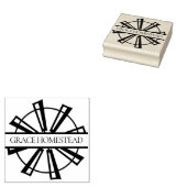 Windmill Homestead Farmers Market Naam toevoegen Rubberstempel (Gestempeld)
