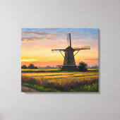 Windmill In The Countryside Canvas Afdruk (Voorkant)