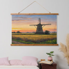 Windmill In The Countryside Hangend Wandkleed