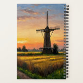 Windmill In The Countryside Notitieboek (Achterkant)