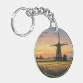 Windmill In The Countryside Sleutelhanger (Voorkant Links)