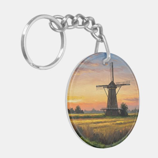 Windmill In The Countryside Sleutelhanger (Voorkant Links)