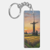 Windmill In The Countryside Sleutelhanger (Voorkant Links)