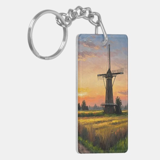 Windmill In The Countryside Sleutelhanger (Voorkant Links)