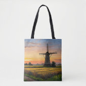 Windmill In The Countryside Tote Bag (Voorkant)