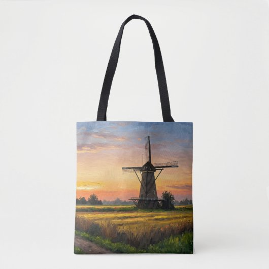 Windmill In The Countryside Tote Bag (Voorkant)