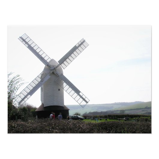 Windmill: Jack & Jill Sussex UK Print / Foto Foto Afdruk (Voorkant)